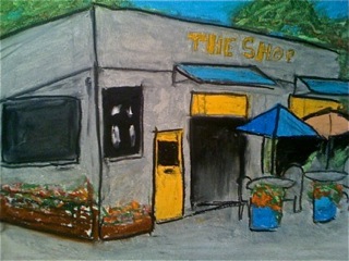 Painting of The Shop, by Pastor Eric Blauer 