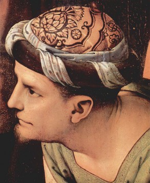 Joseph of Arimathea by Pietro Perugino, a detail from his Lamentation over the Dead  