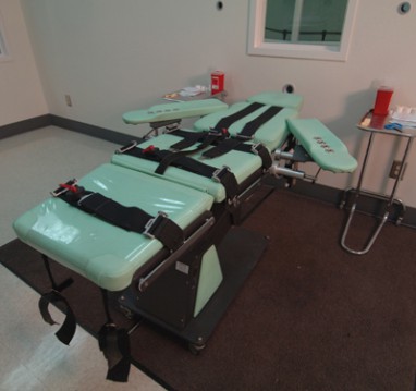 San Quentin death chamber RNS photo courtesy California Department of Corrections 