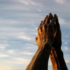 Praying hands statue in Tulsa, OK. 