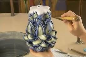 Carved candle