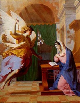 The Annunciation/1650 painting