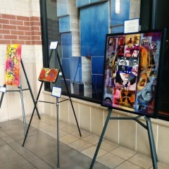 Art on display at a Human Trafficking Awareness vigil/Elizabeth Backstrom - SpokaneFAVS